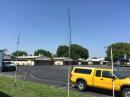 The OSCAR plus 10m station antennas at W6ZE Field Day 2019. Photo by Tony N2VAJ